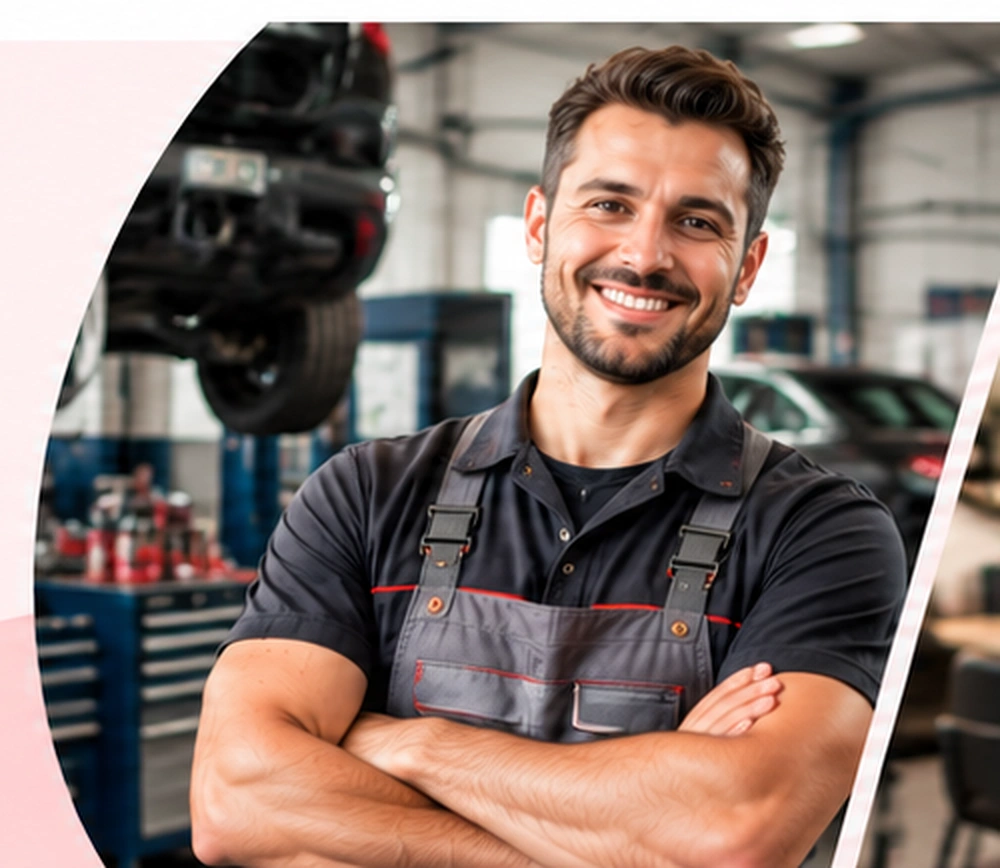 Mecánico profesional en su taller